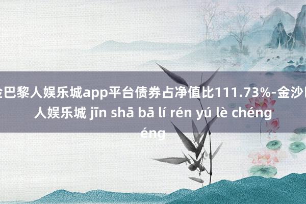 现金巴黎人娱乐城app平台债券占净值比111.73%-金沙巴黎人娱乐城 jīn shā bā lí rén yú lè chéng